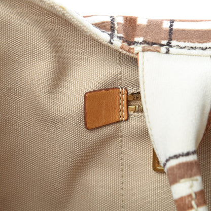 Prada Tessuto Stampato Plaid Tote Moro 12 of 25