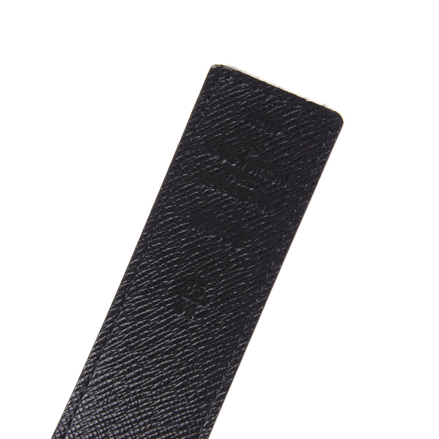 Louis Vuitton Calfskin Monogram 30mm LV Initiales Reversible Belt 85 34 Black 3 of 6