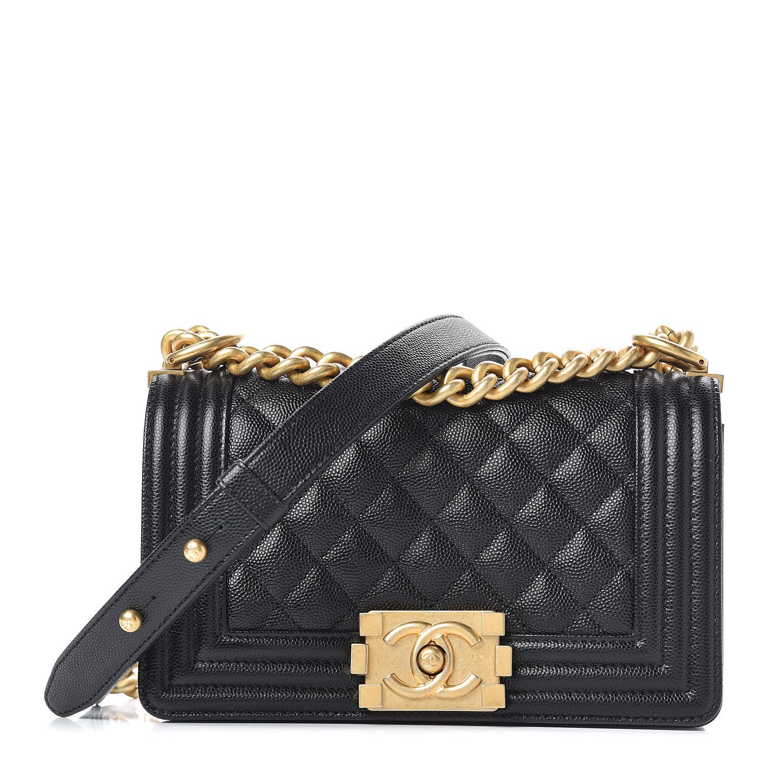 Chanel Caviar Quilted Small Boy Flap Black 1 of 10