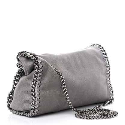 Stella McCartney Shaggy Deer Mini Falabella Fold Over Tote Light Grey 3 of 8