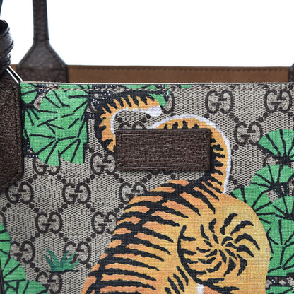 Gucci GG Supreme Monogram Bengal Medium Shopping Tote Beige Yard 8 of 8