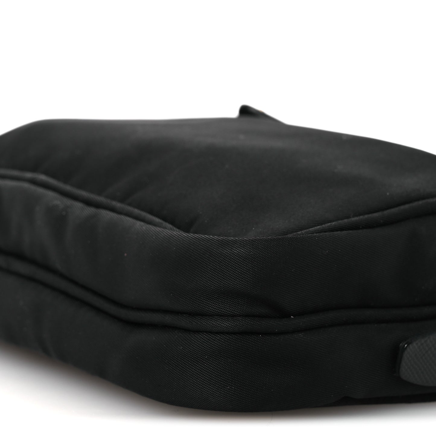 Nylon Saffiano Double Zip Camera Bag Black