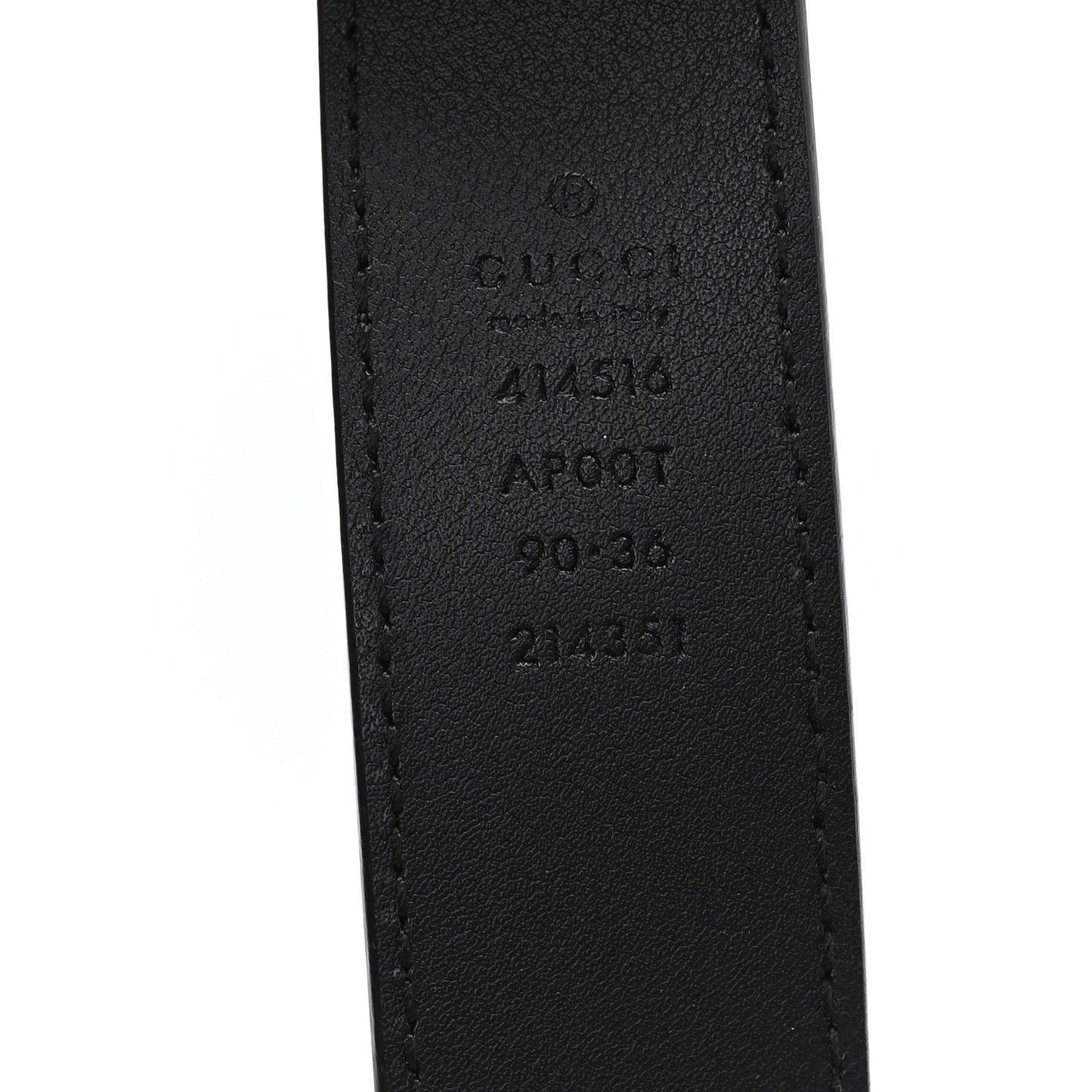 Calfskin Double G 30mm Belt 90 36 Black