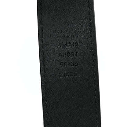 Gucci Calfskin Double G 30mm Belt 90 36 Black 3 of 5