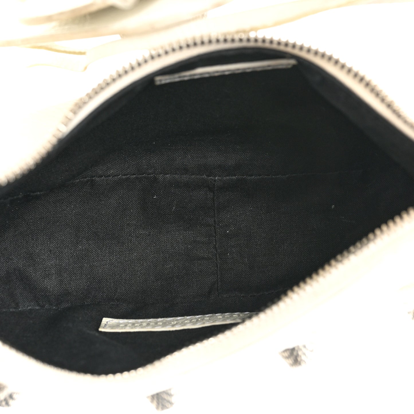 Agneau Arena Le Cagole Shoulder Bag XS Optic White