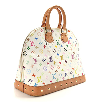 Louis Vuitton Monogram Multicolor Alma GM White 3 of 10