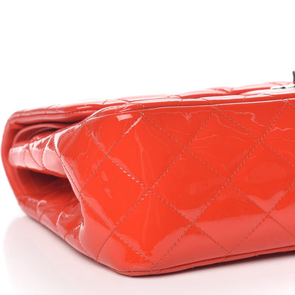 Chanel Patent Quilted Jumbo Double Flap Red 6 of 13