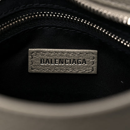 Balenciaga Chevre Silver Metallic Edge Hardware Mini City Gris Taupe 6 of 8