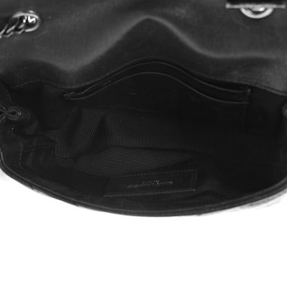 Saint Laurent Sheepskin Matelasse Chevron Monogram Classic Baby Chain Bag Black 5 of 16