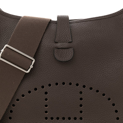 Hermes Taurillon Clemence Evelyne III GM Cocoa 8 of 11