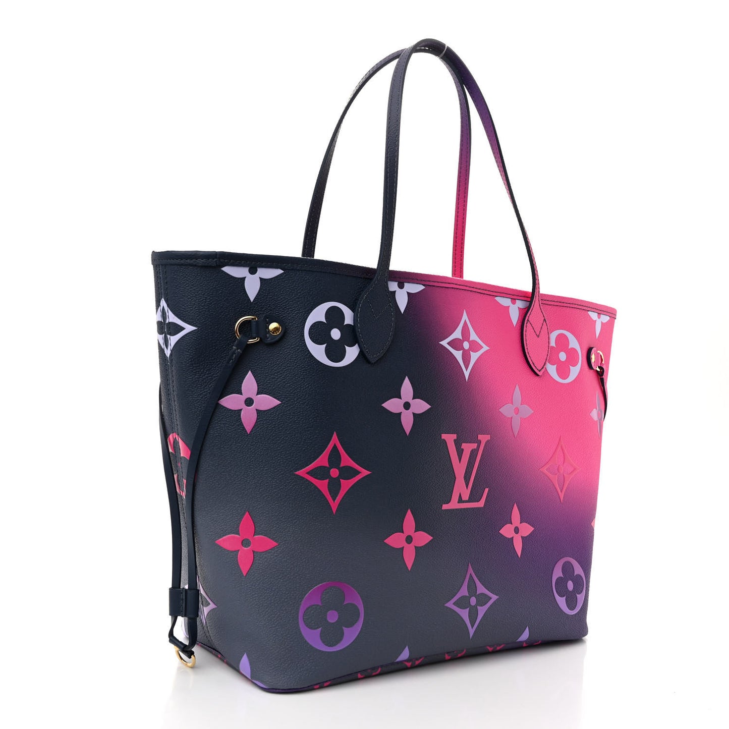 Monogram Giant Spring In The City Neverfull MM Midnight Fuchsia