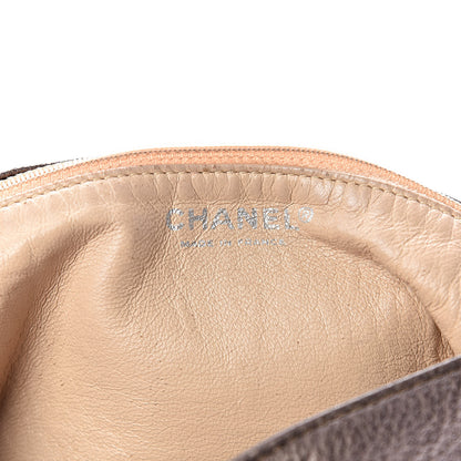 Chanel Metallic Deerskin Luxe Ligne Flap Bronze 6 of 12