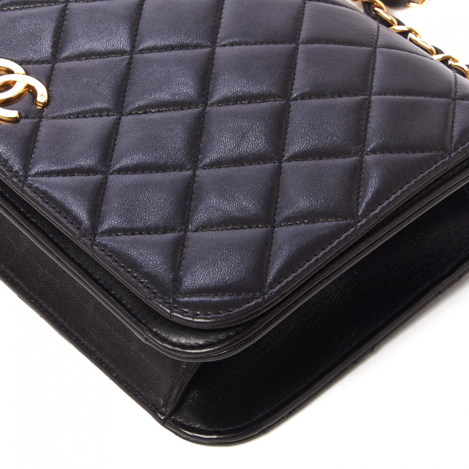 Chanel Lambskin Quilted Small Single Flap Black 5 of 10