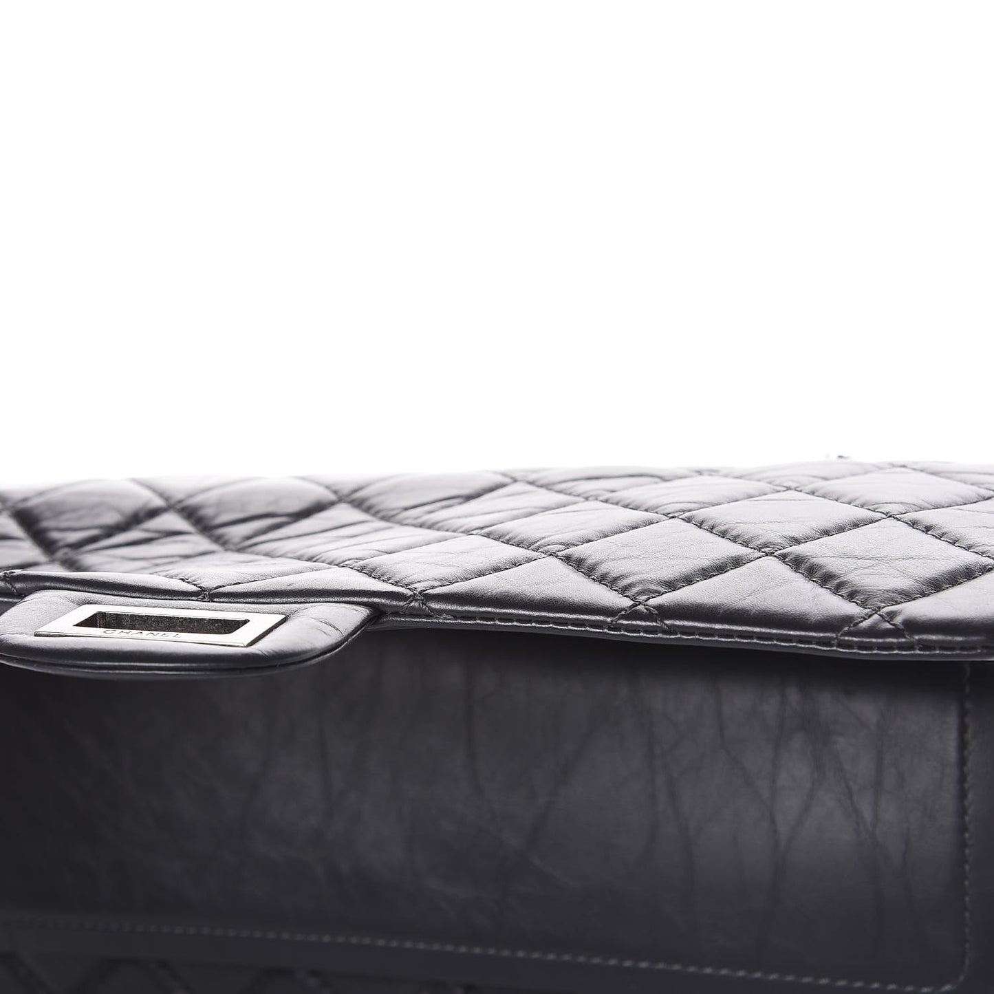 Aged Calfskin Quilted 2.55 Reissue 227 Flap Grey