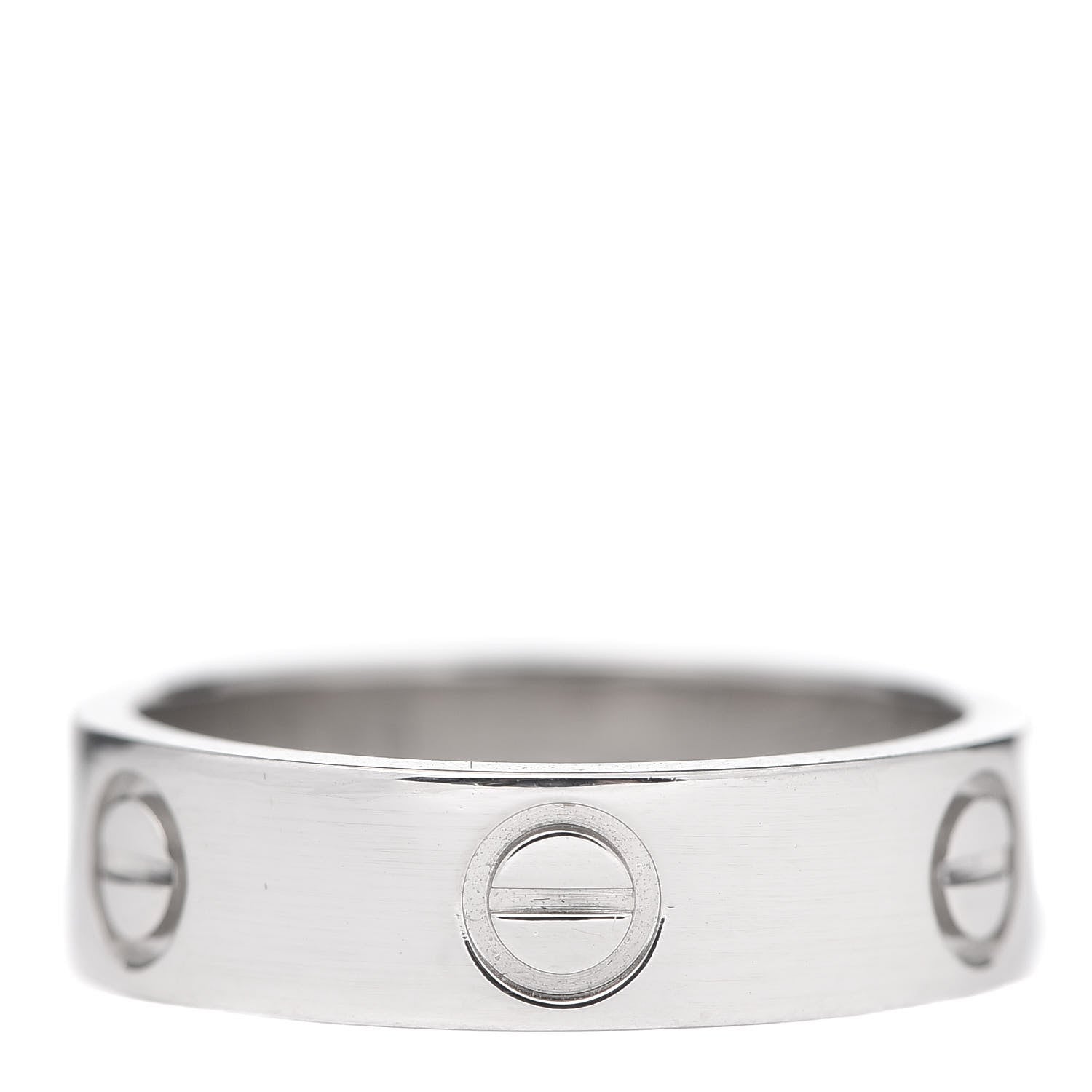 Cartier Platinum 5.5mm LOVE Ring 54 6.75 3 of 4
