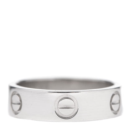 Cartier Platinum 5.5mm LOVE Ring 54 6.75 3 of 4