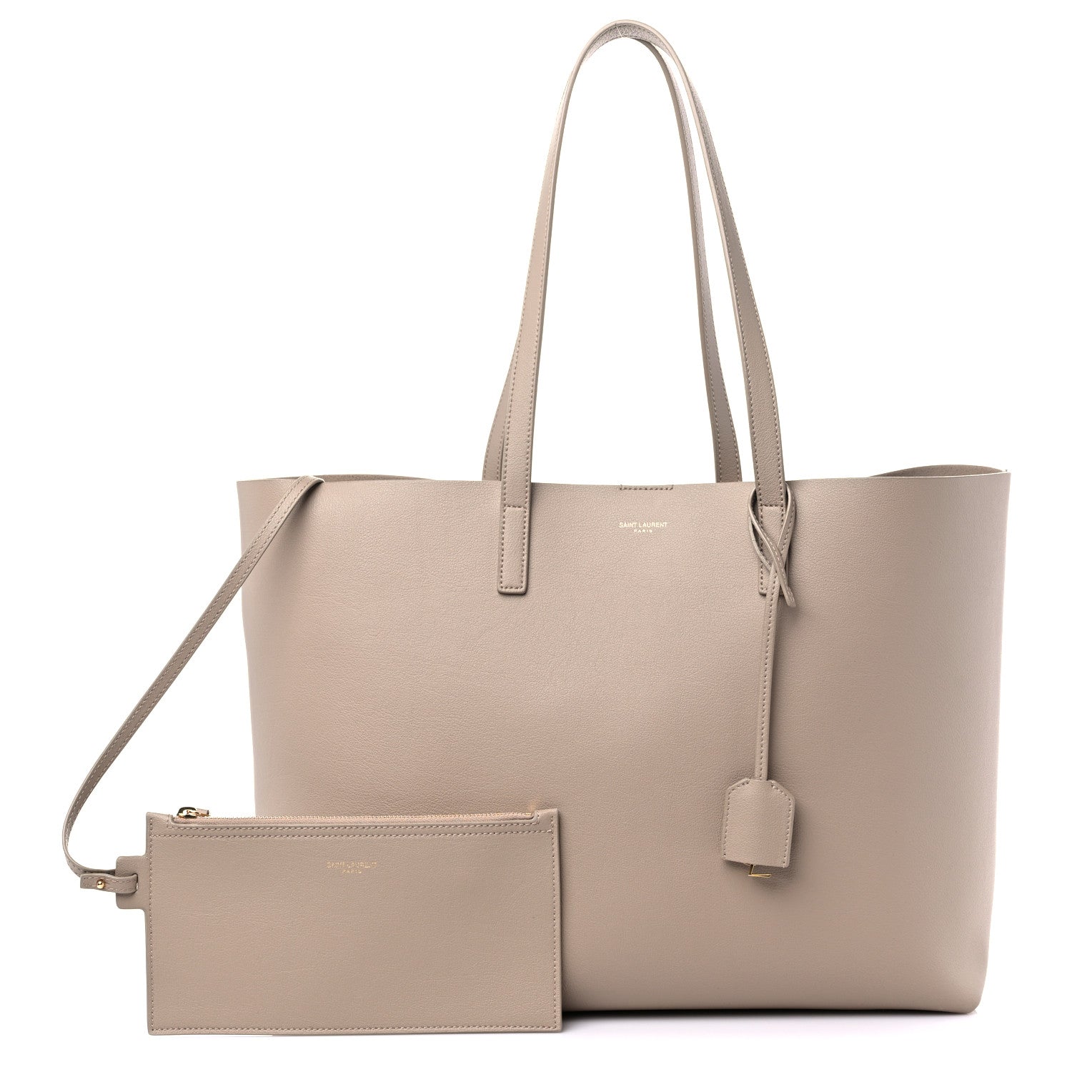 Saint Laurent Calfskin Large Shopping Tote Beige 1 of 11