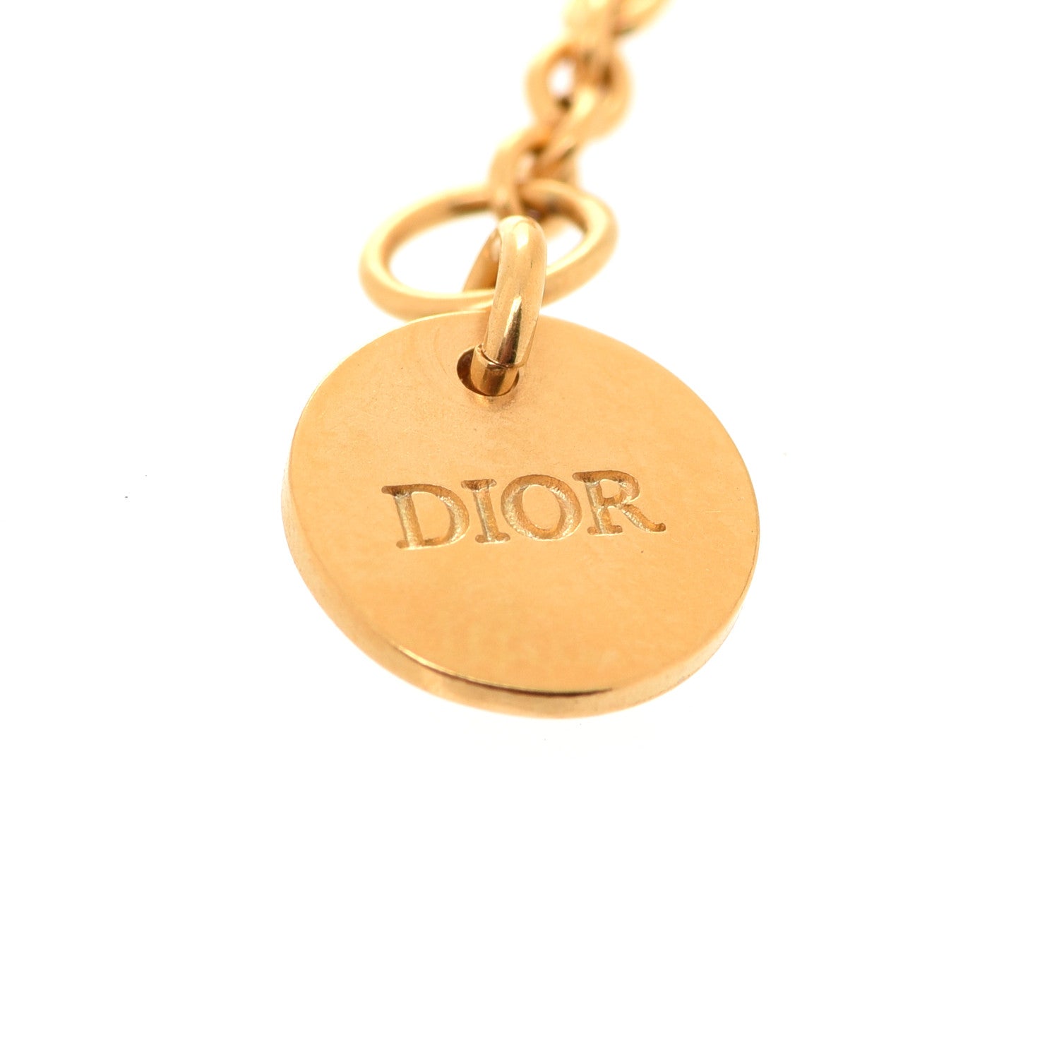 Christian Dior Crystal Heart Bracelet Gold 4 of 5