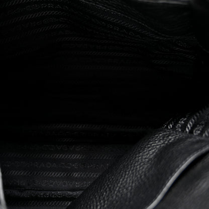 Prada Vitello Phenix Top Handle Bag Black 5 of 10