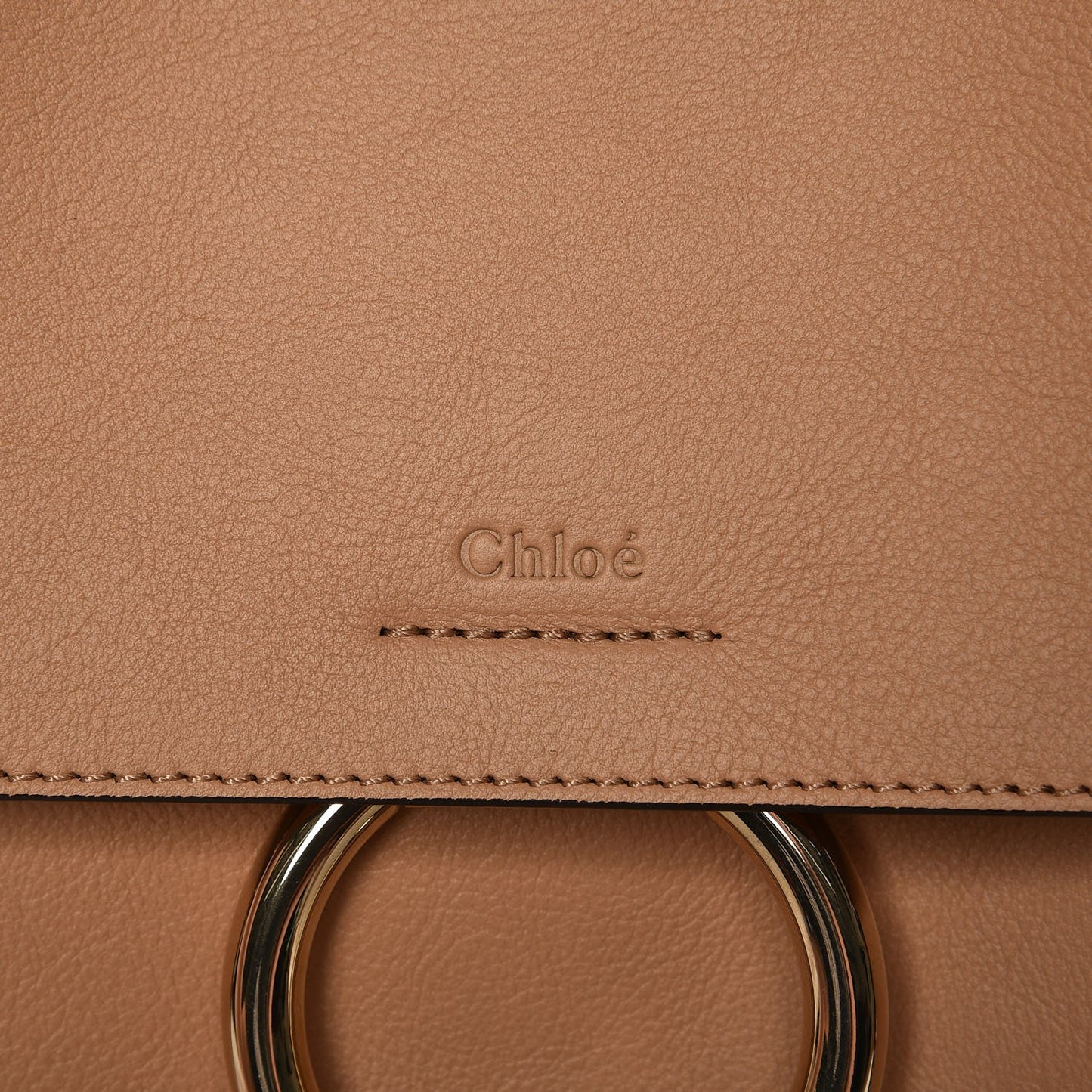 Calfskin Small Faye Day Shoulder Bag Blush Nude