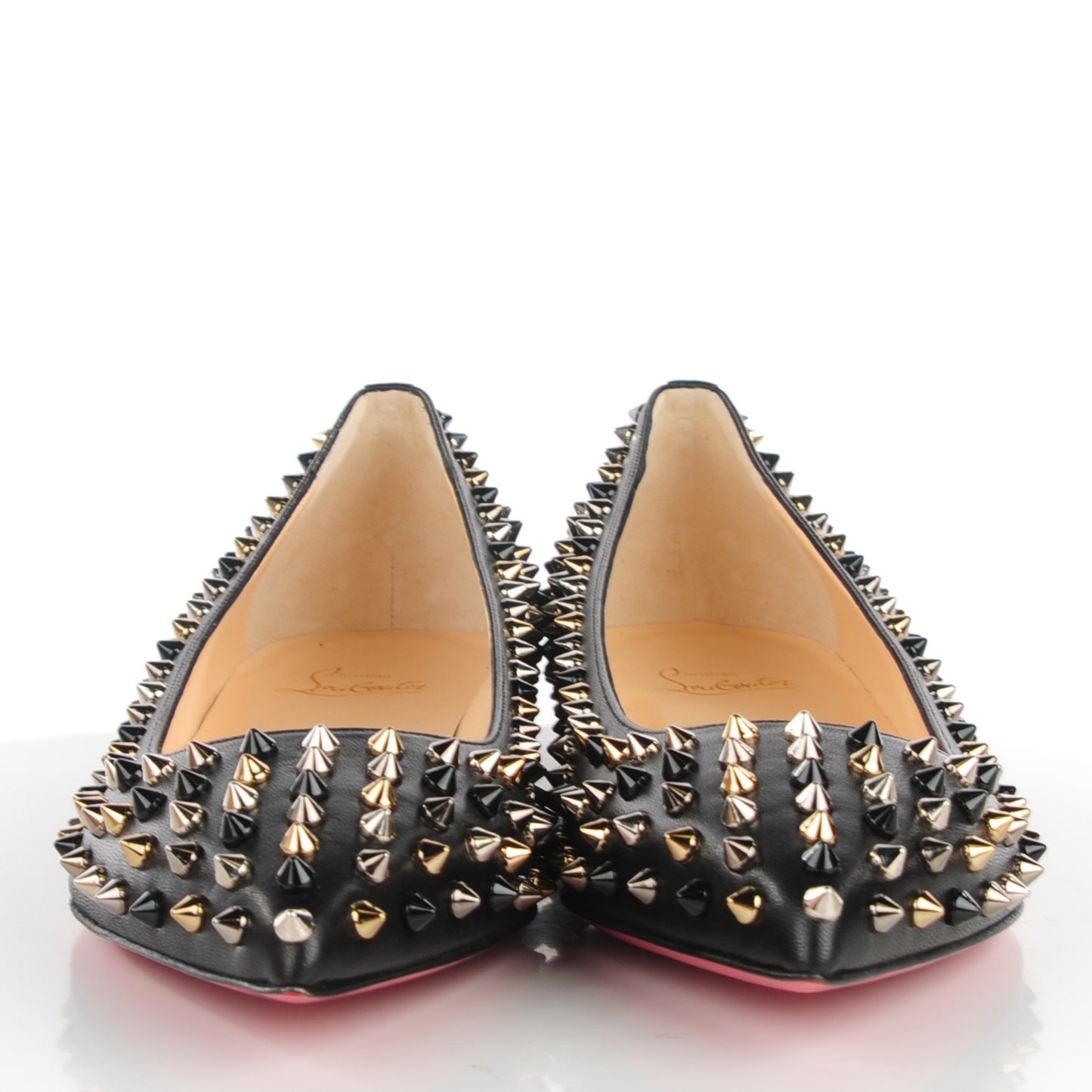 Nappa Pigalle Spikes Flats 40.5 Black