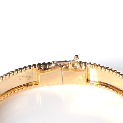 Van Cleef & Arpels 18K Yellow Gold Perlee Signature Bangle Bracelet M 5 of 8