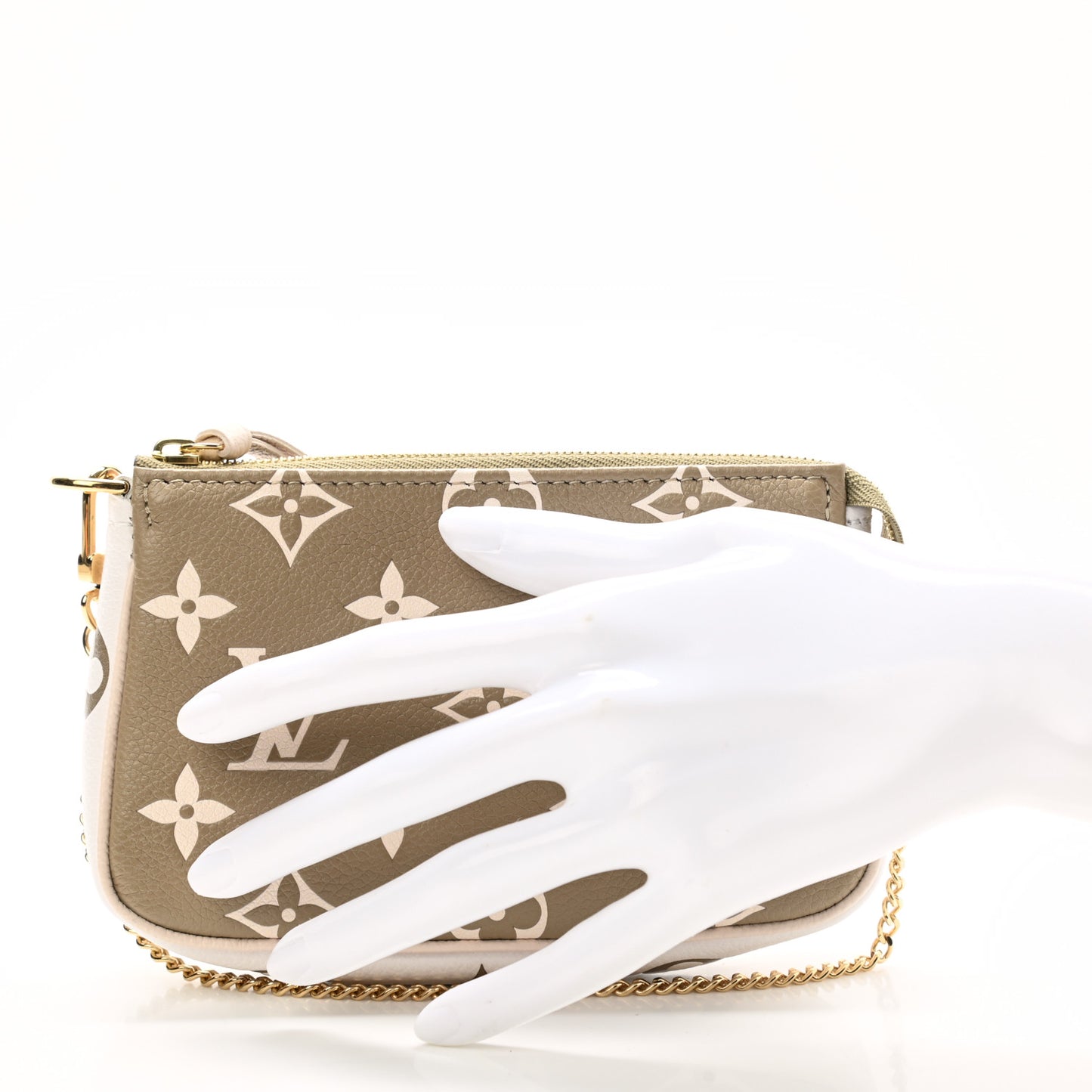 Empreinte Spring in the City Mini Pochette Accessories Kaki Beige Cream