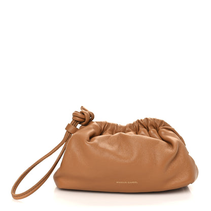 Mansur Gavriel Lambskin Mini Cloud Wristlet Caramel 1 of 6