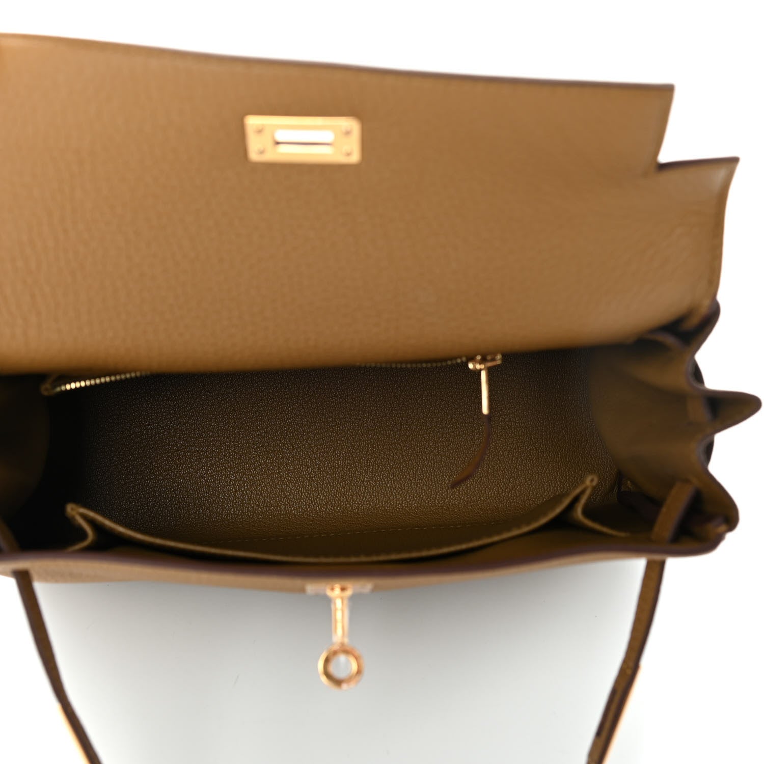 Hermes Togo Kelly Retourne 25 Bronze Dore 4 of 9