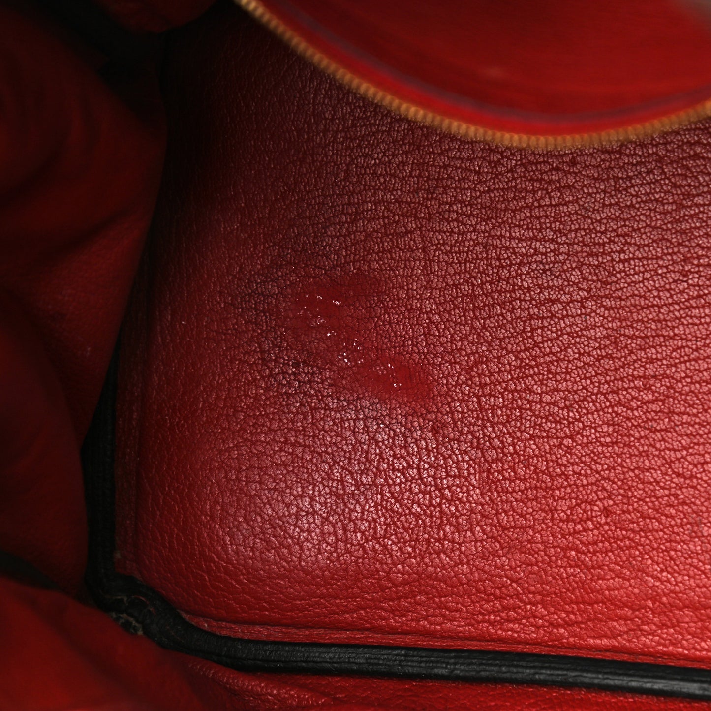 Togo Horseshoe Birkin 30 Chocolate Rouge Vif