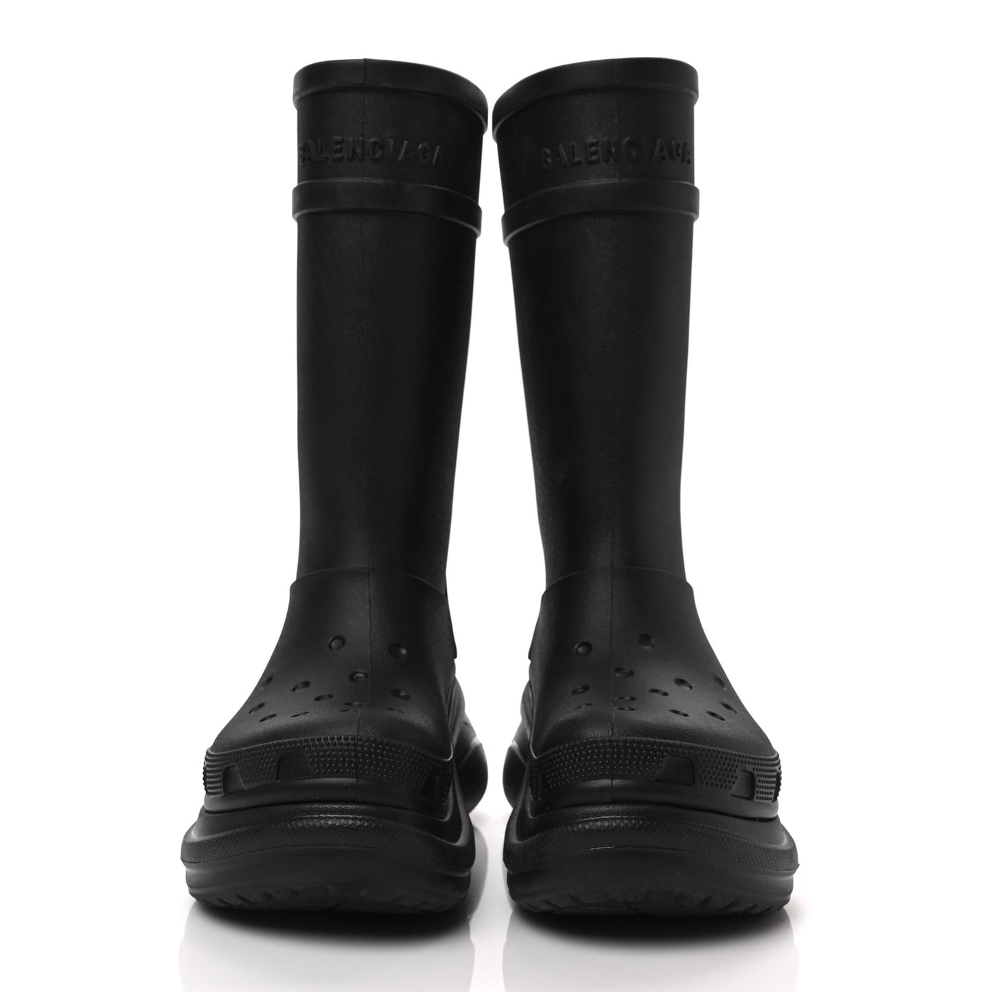 X CROCS Rubber Womens Rain Boots 36 Black