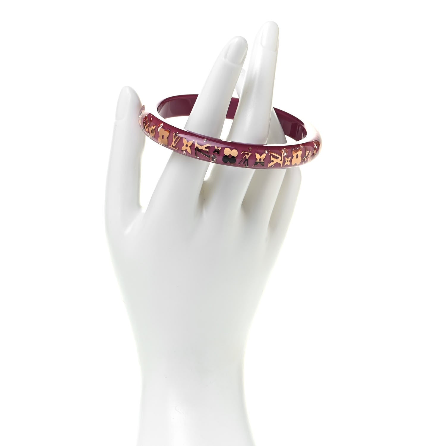 Louis Vuitton Resin Swarovski Medium Inclusion Bracelet PM Violine 2 of 4