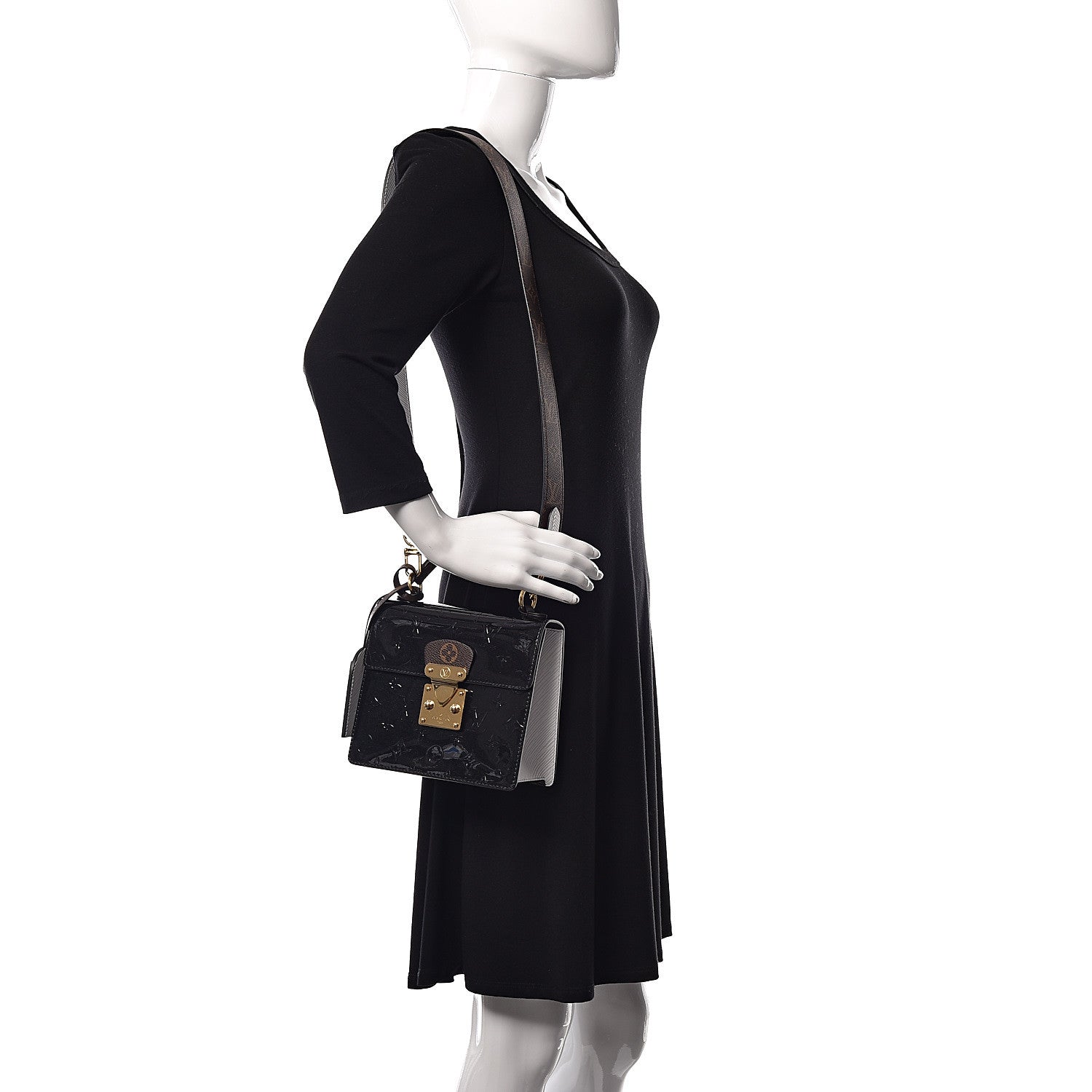 Louis Vuitton Vernis Epi Monogram Spring Street Black 2 of 10
