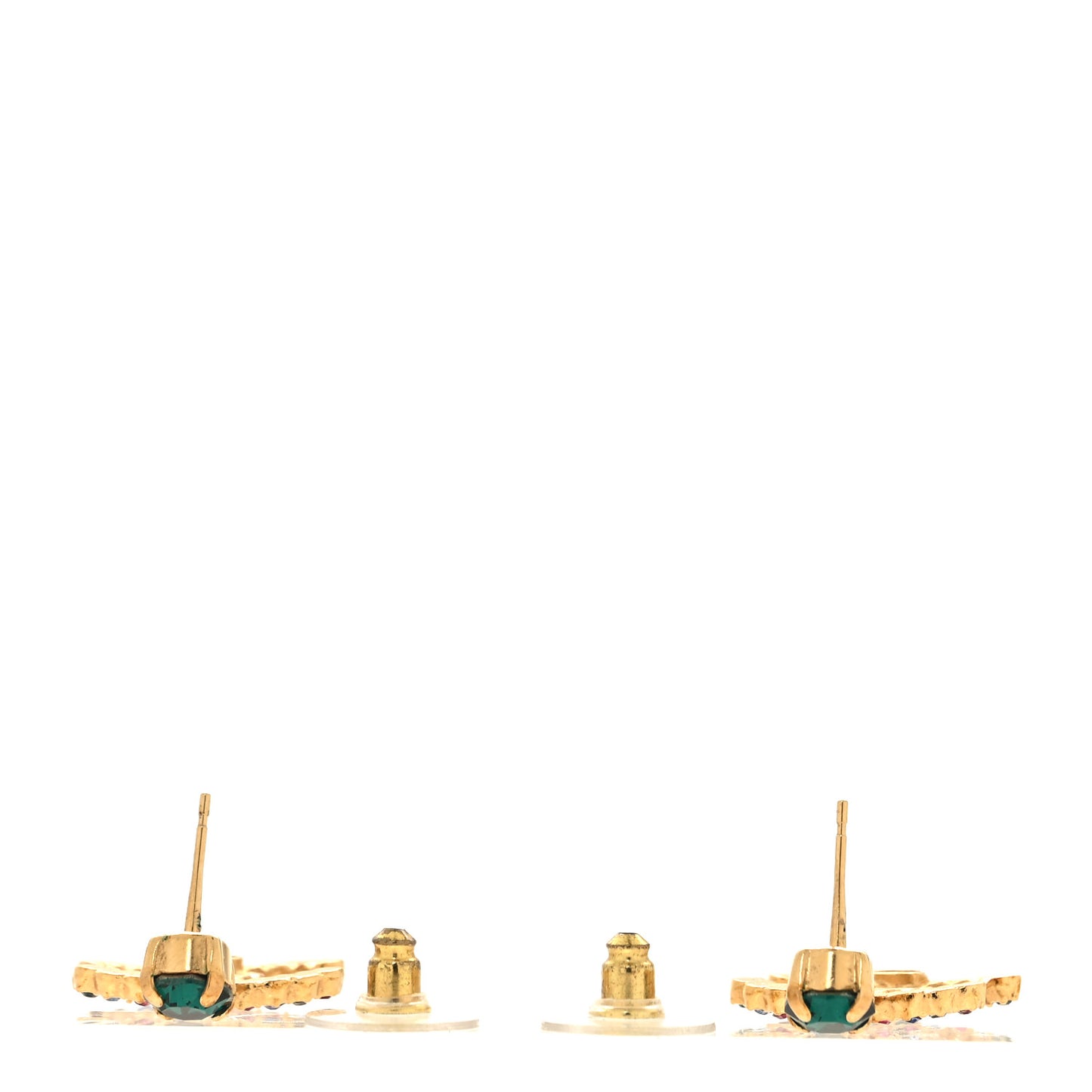 Crystal Over The Rainbow CC Drop Earrings Gold Multicolor