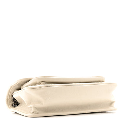 Saint Laurent Crinkled Calfskin Matelasse Monogram Baby Niki Chain Satchel Crema Soft 4 of 13