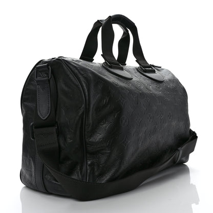 Louis Vuitton Calfskin Shadow Monogram Mens Speedy Bandouliere 40 3 of 8