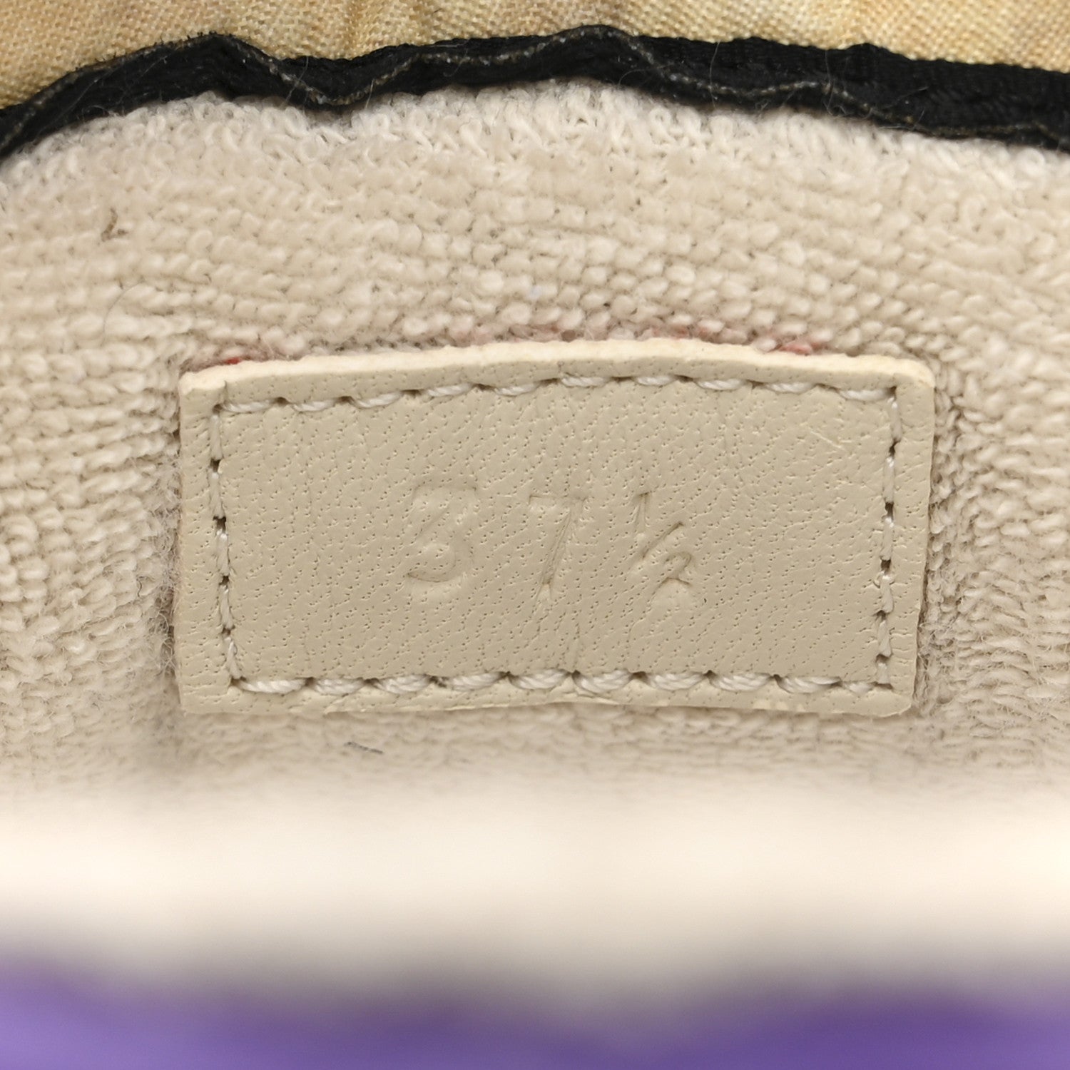 Gucci Calfskin Lame GG Monogram Web Womens Screener Sneakers 37.5 Blue Silver Dusty Milk Shine Purple 9 of 10