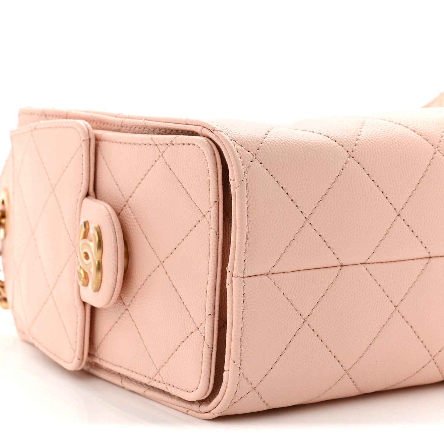 Caviar Quilted Mini Chanel 25 Handbag Light Pink Light Pink