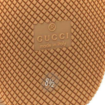 Gucci GG Supereme Monogram Miro Soft Calfskin Web Mens Screener Sneakers 8.5 8.5 Beige Ebony Black New Platinum 8 of 11