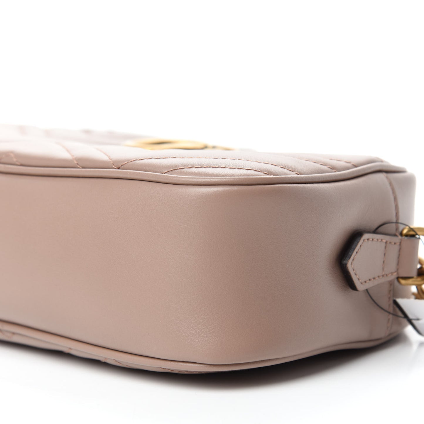 Calfskin Matelasse Small GG Marmont Chain Shoulder Bag Porcelain Rose