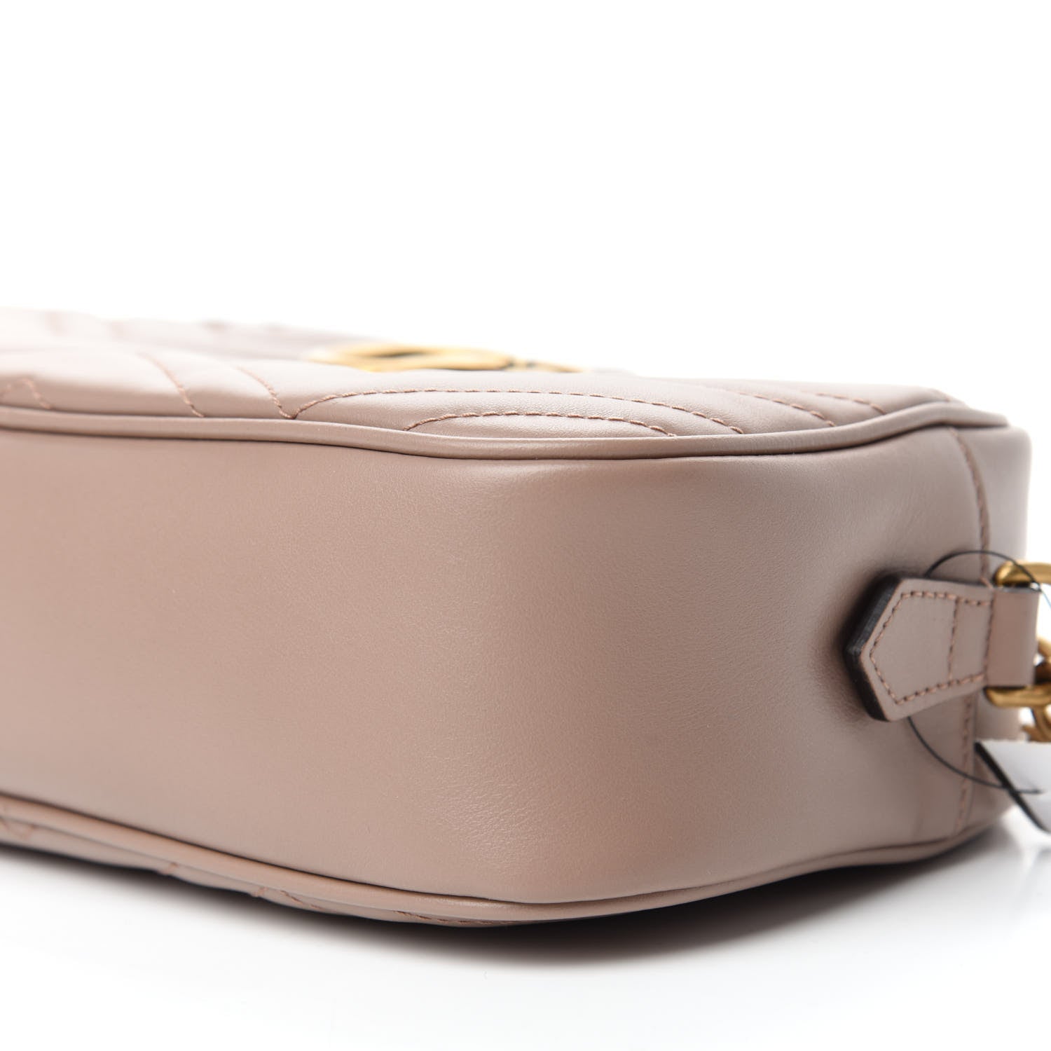 Gucci Calfskin Matelasse Small GG Marmont Chain Shoulder Bag Porcelain Rose 7 of 12