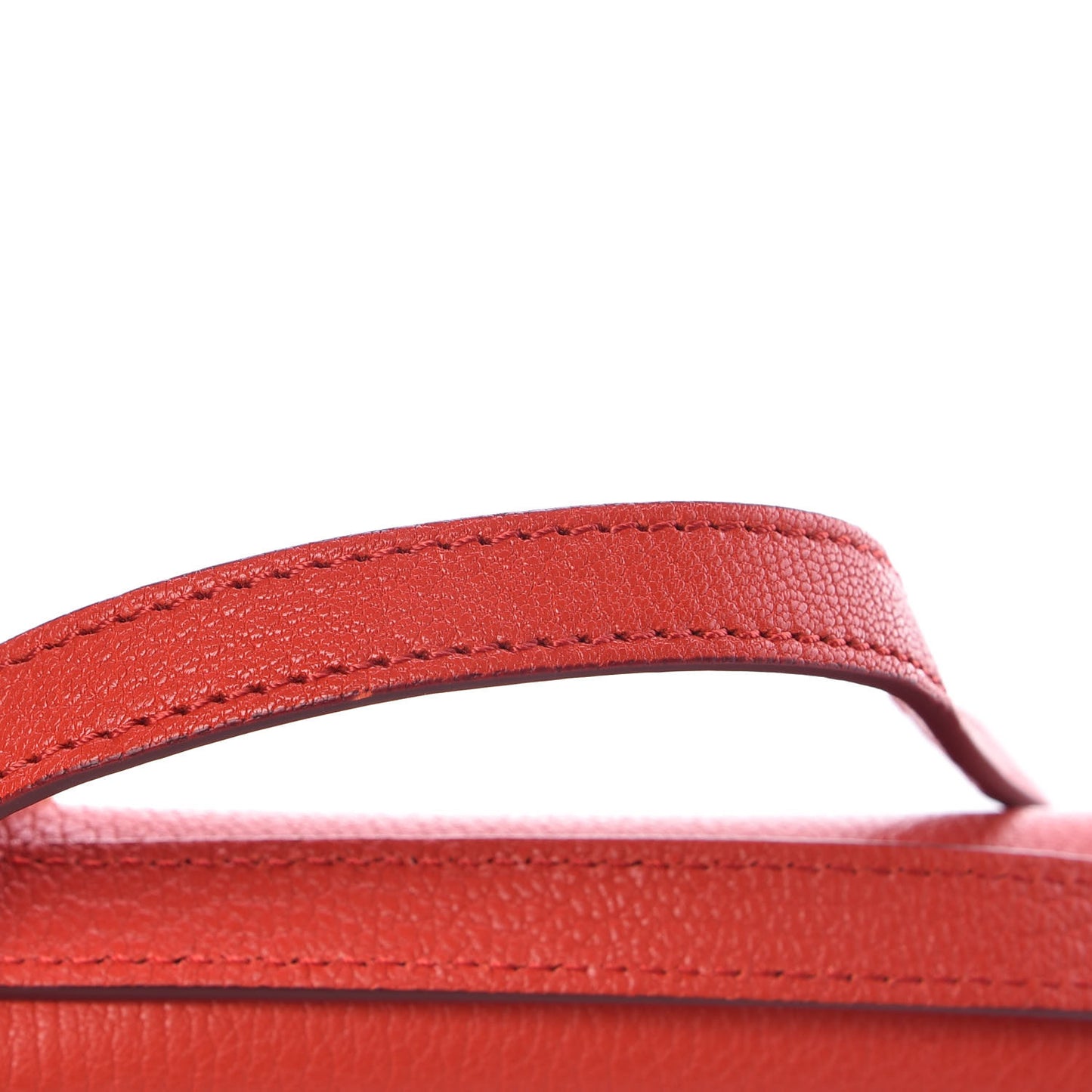 Goatskin Mini D-Ring Bag Bright Red