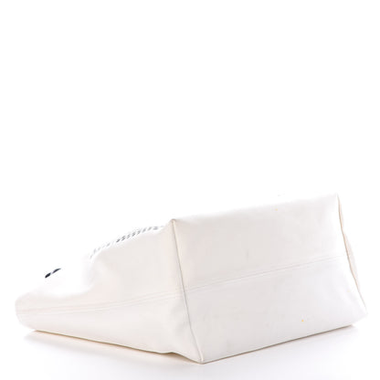 Versace Canvas Logo Tote Black White 4 of 10
