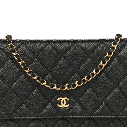 Chanel Caviar Quilted Wallet On Chain WOC Black 8 of 12