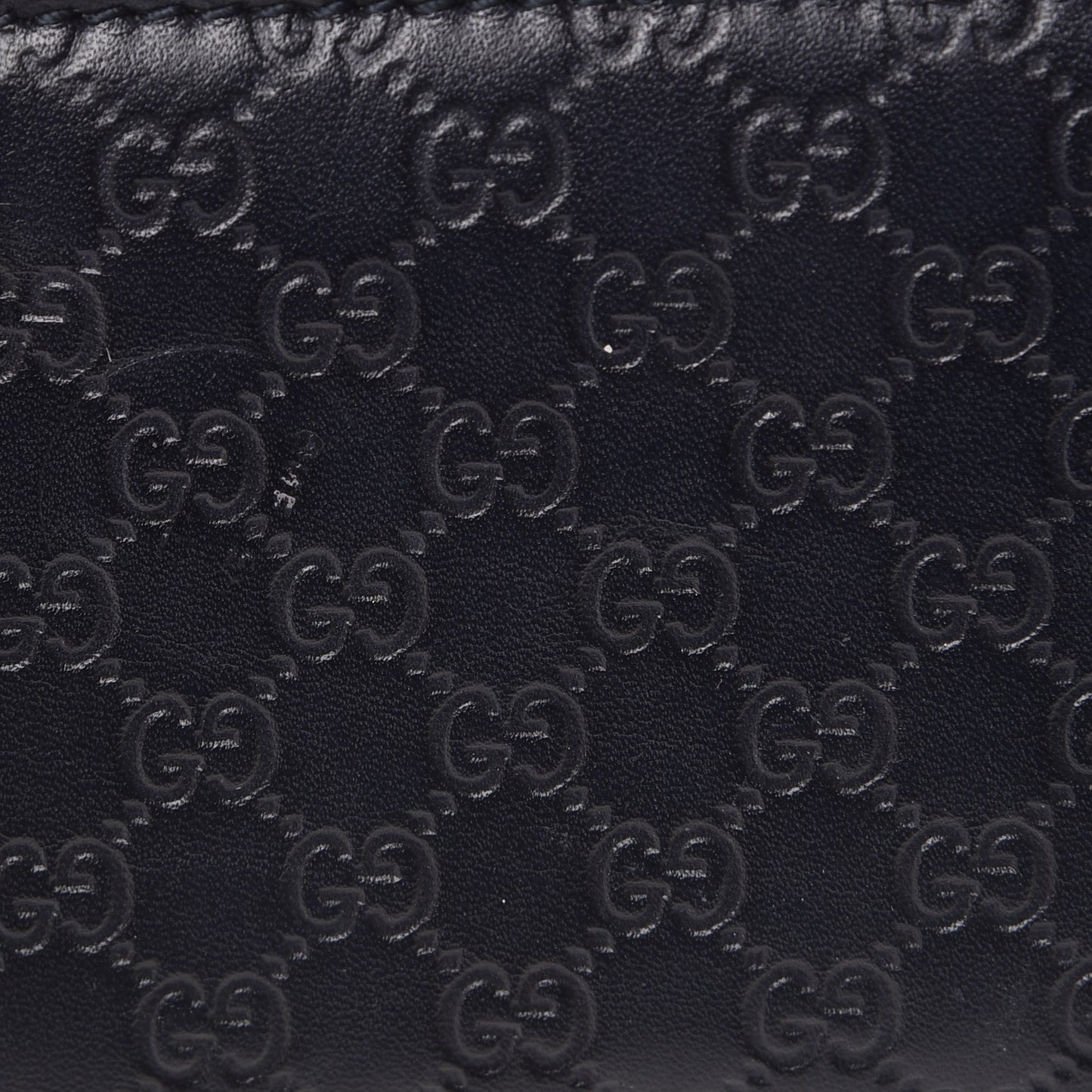 Microguccissima Zip Around Card Case Navy