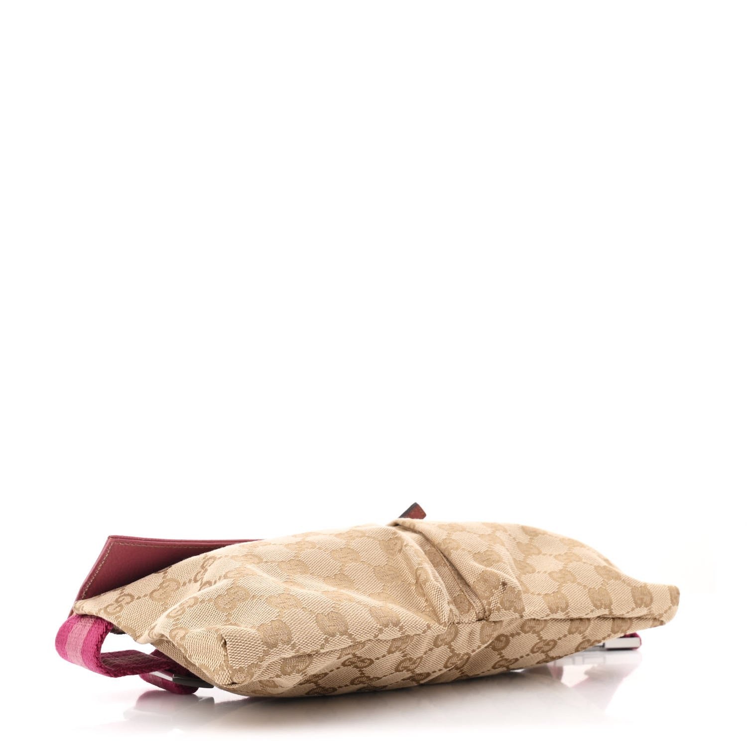 Gucci GG Monogram Web Double Pocket Belt Bag Pink 4 of 10