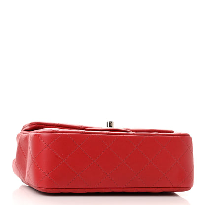 Chanel Lambskin Quilted Mini Rectangular Flap Red 4 of 10