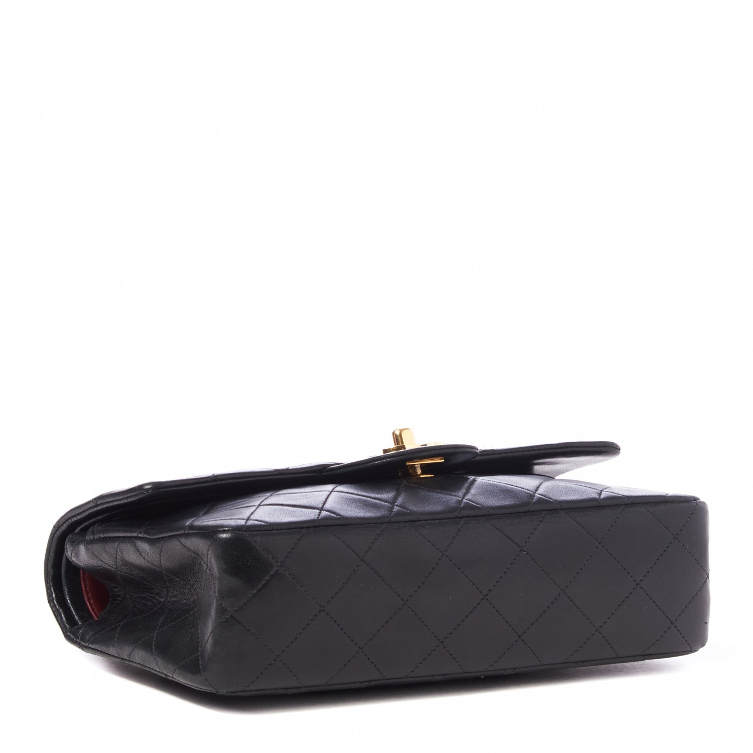 Chanel Lambskin Quilted Small Double Flap Black 4 of 10