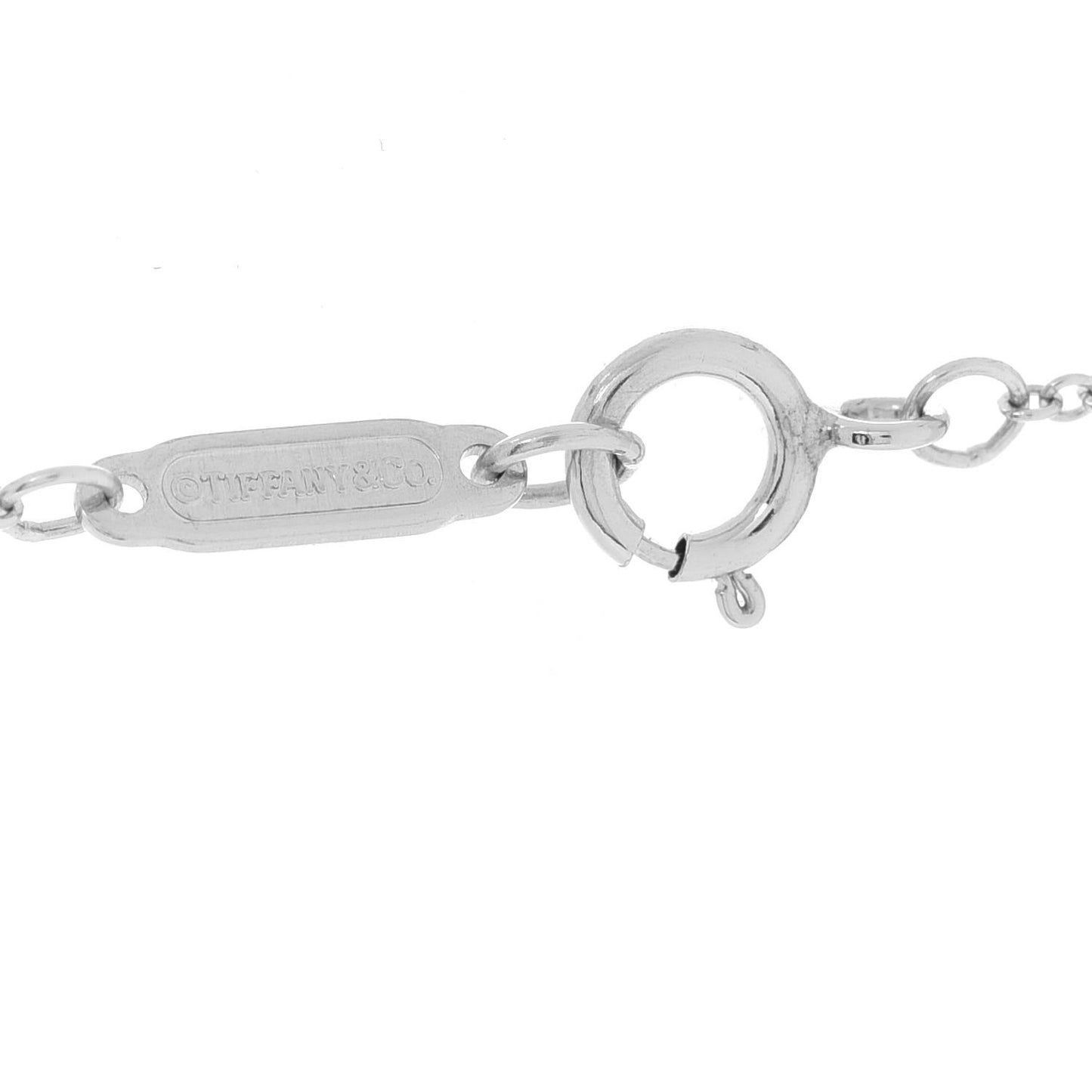 Platinum Diamond Ornate Heart Key Pendant Necklace