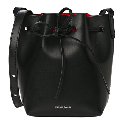 Mansur Gavriel Calfskin Mini Mini Bucket Bag Black Flamma 1 of 10